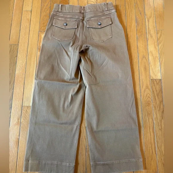 Spanx Supersmooth Stretch Twill Cropped Wide Leg Pants Women’s Sz medium - Picture 6 of 6